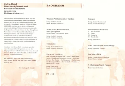 Vorschaubild: 1997 Weihnachtskonzert Programm2