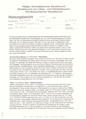 Vorschaubild: 1998 Wertungsbericht