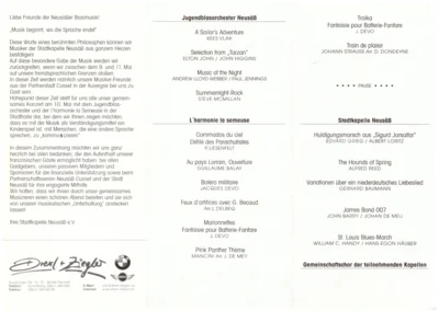 Vorschaubild: 2002 Frühjahrskonzert Programm