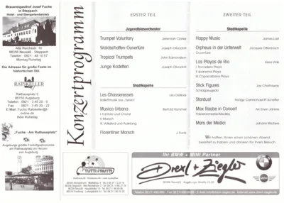 Vorschaubild: 2002 Herbstkonzert Programm