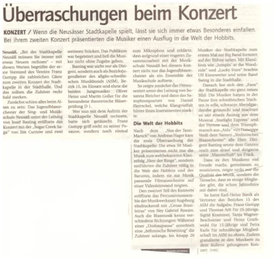 Vorschaubild: 2003 Stadtzeitung Kritik Herbstkonzert
