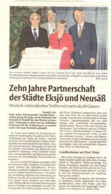 Vorschaubild: 2005 AZ Bericht 10 Jahre Städtepartnerschaft Eksjö