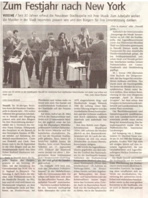 Vorschaubild: 2006 Stadtzeitung Bericht Jubiläum