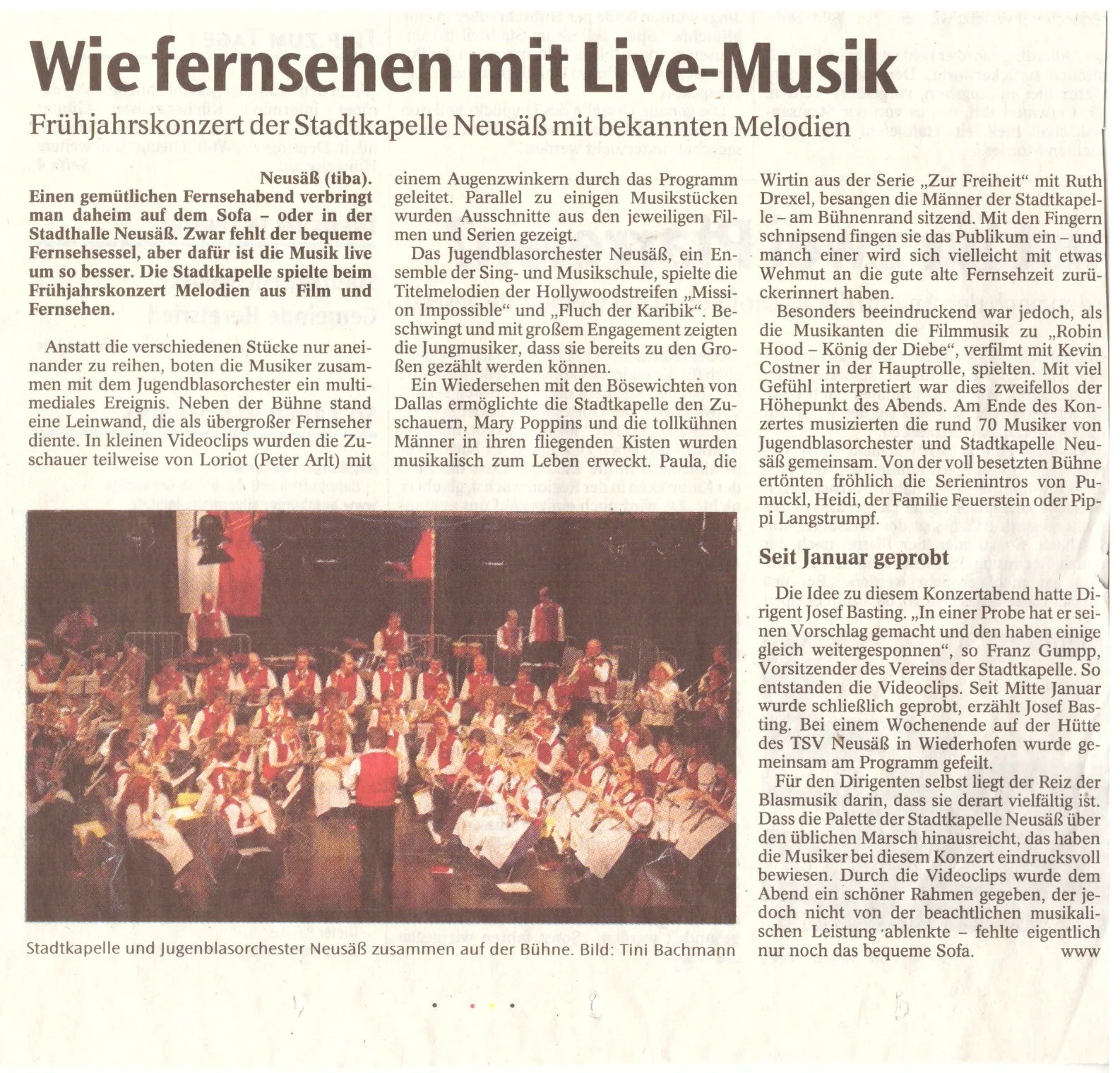 Bild: 2005 AZ Kritik Frühjahrskonzert