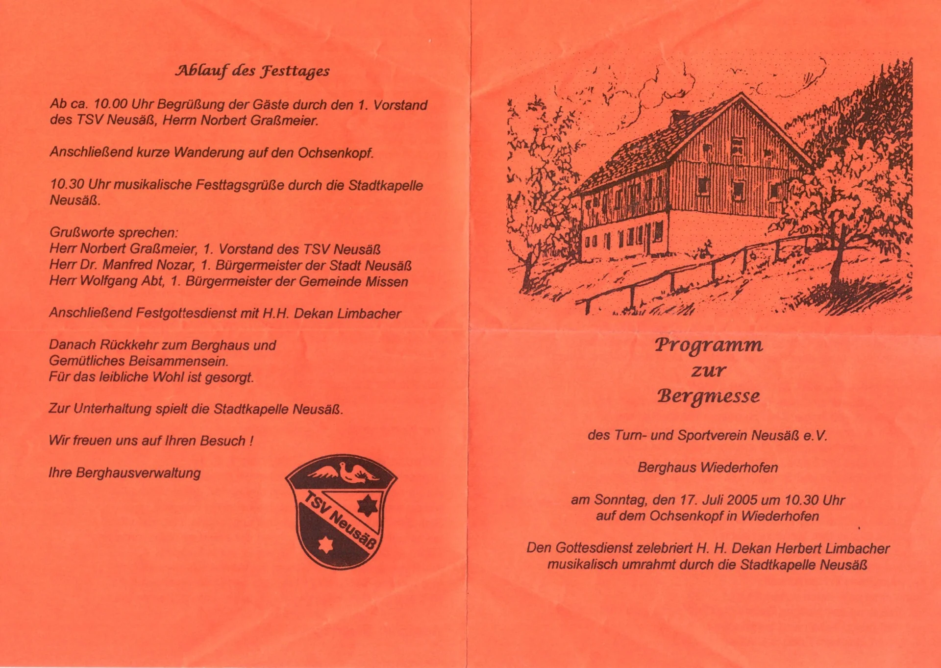 Bild: 2005 Bergmesse Wiederhofen