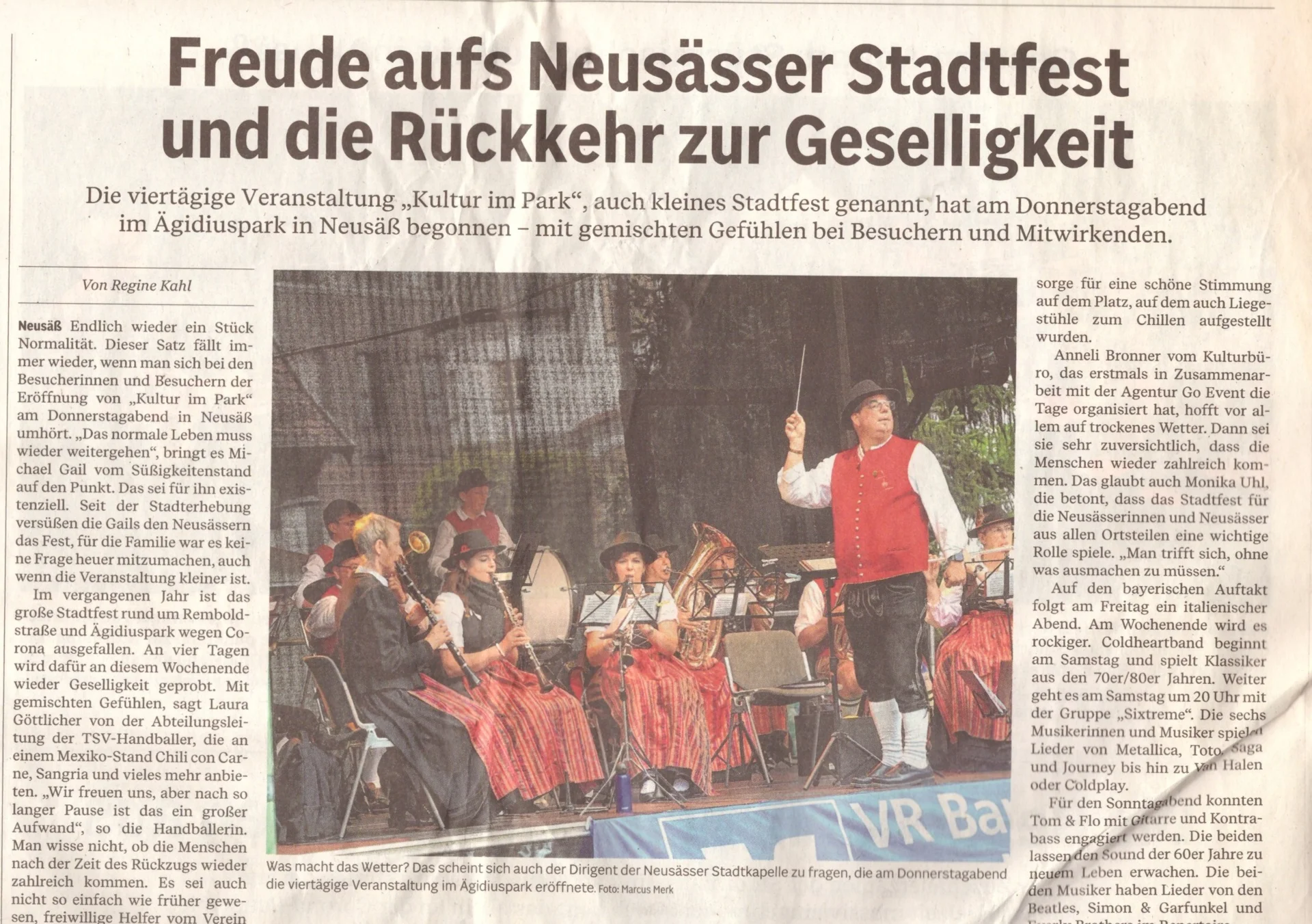 Bild: 2022 AZ Bericht Eröffnung Stadtfest1