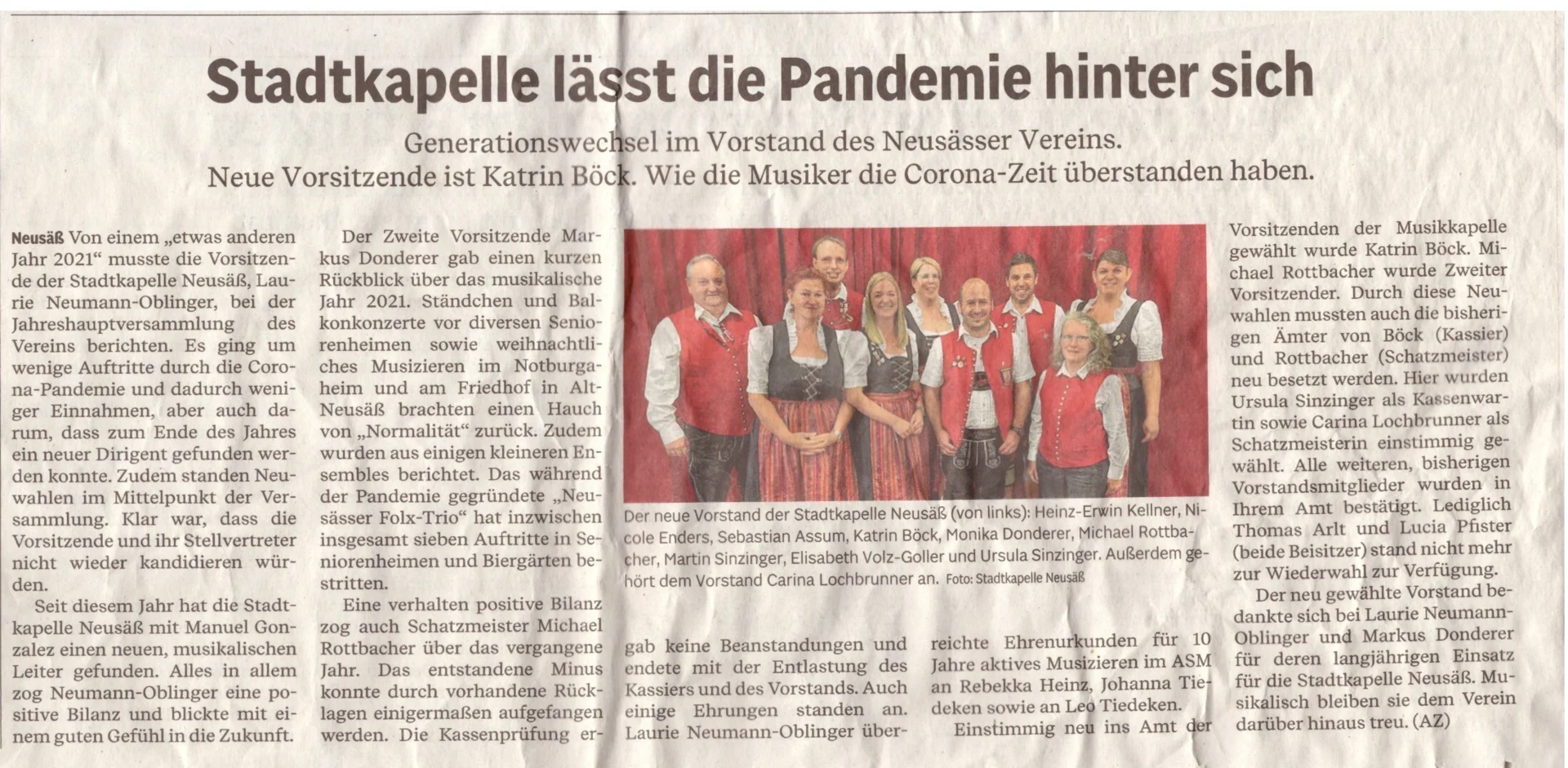 Bild: 2022 AZ Bericht JHV