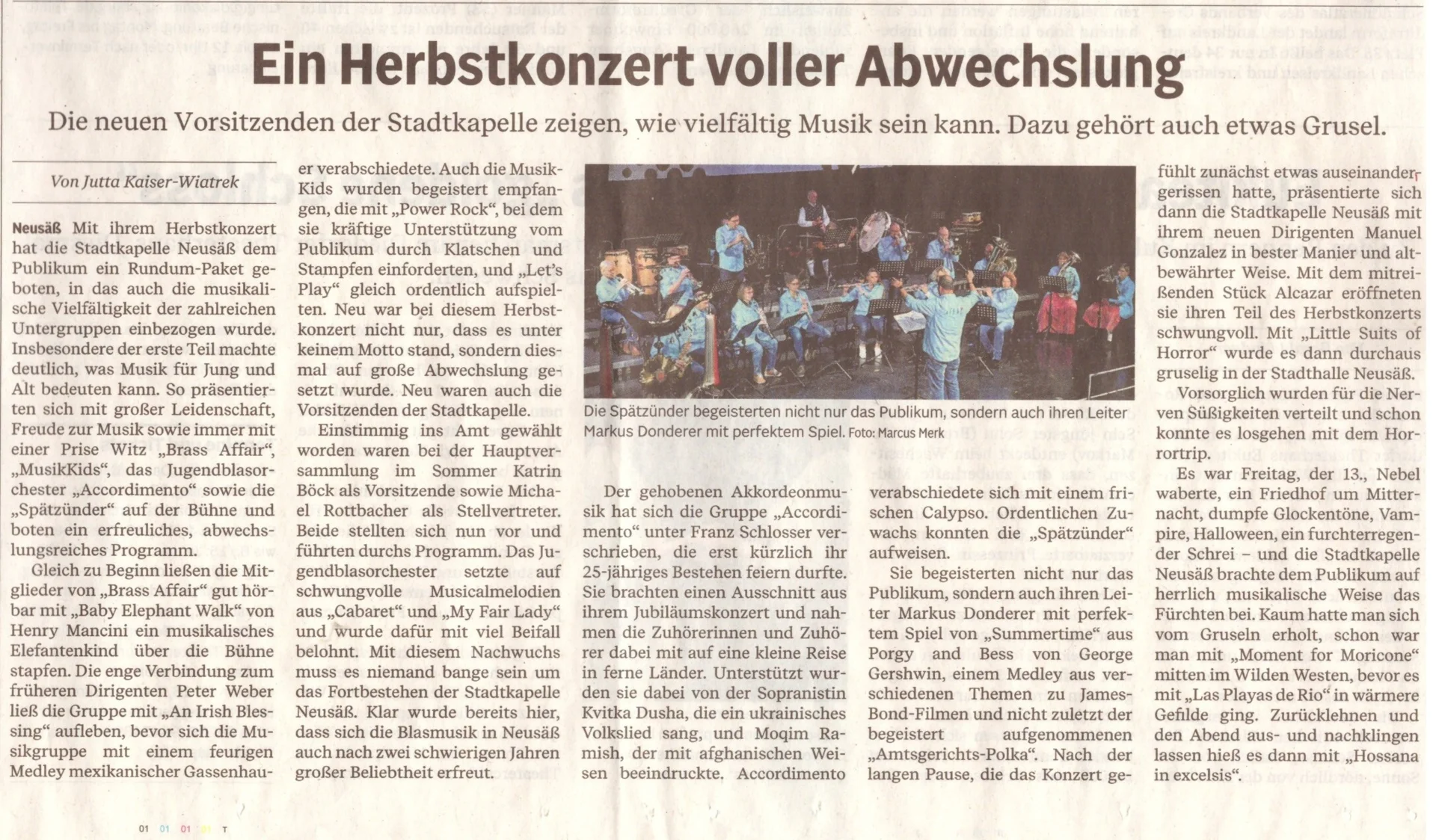 Bild: 2022 AZ Kritik Herbstkonzert