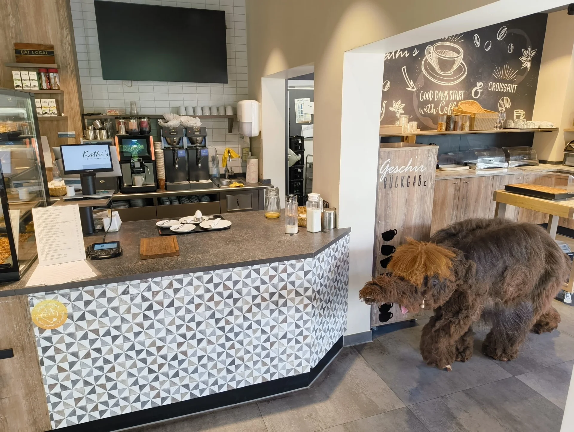 ... und danach einen leckeren Abstecher gegen&uuml;ber bei Kathi's Caf&eacute; gemacht. 
