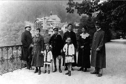 Reichspr&auml;sident Friedrich Ebert w&auml;hrend seines Aufenthalts in Schwarzburg  (Bild vergr&ouml;&szlig;ern)