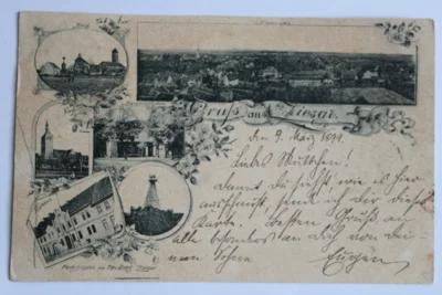 Vorschaubild: Postkarte von Ziesar von Otto Berg 1899