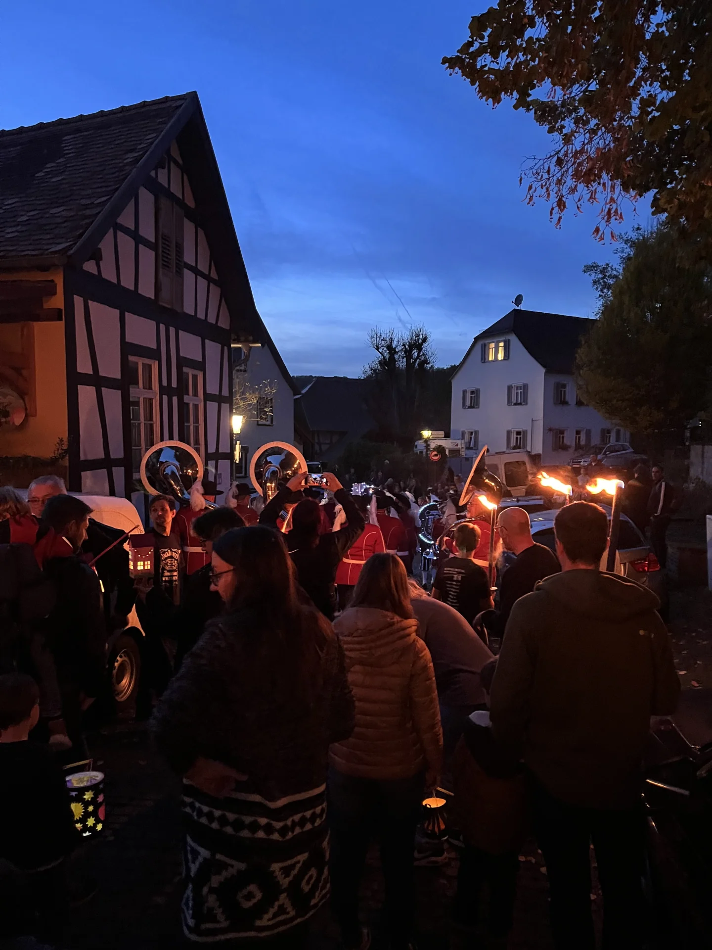 Er&ouml;ffnungs-Fackel-Umzug  (Bild vergr&ouml;&szlig;ern)