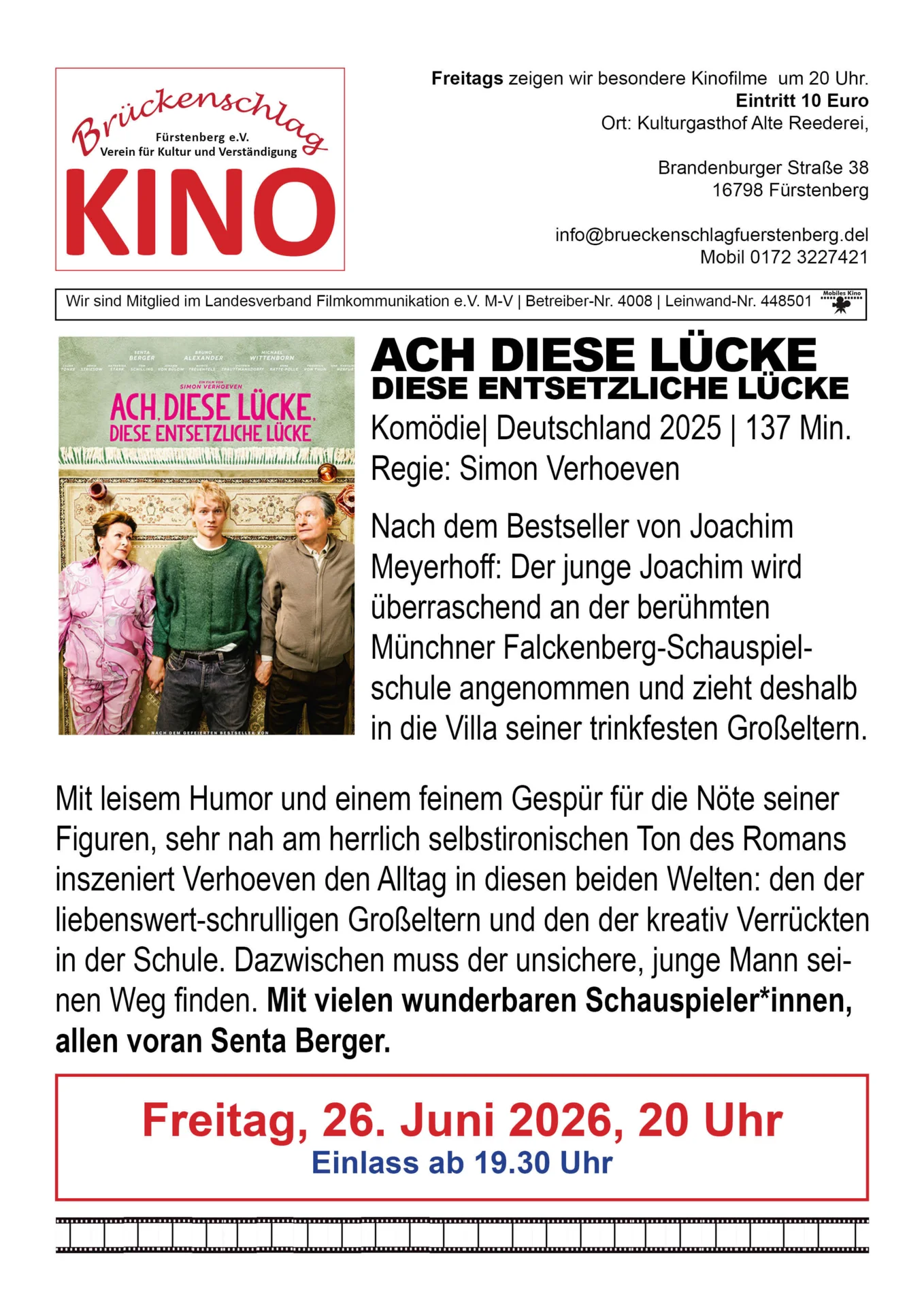 Foto der Galerie: Filmkunst Archiv 2026