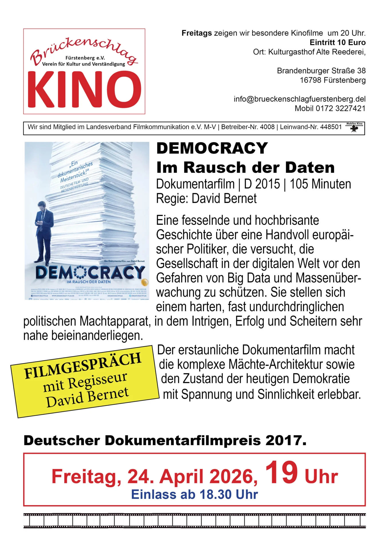 Foto der Galerie: Filmkunst Archiv 2026