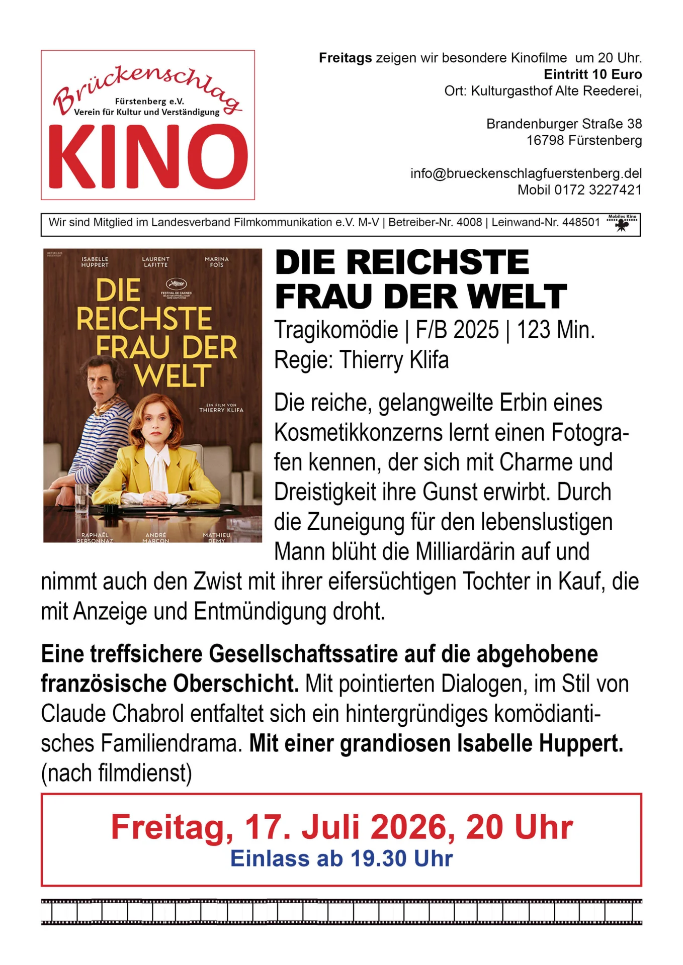 Foto der Galerie: Filmkunst Archiv 2026