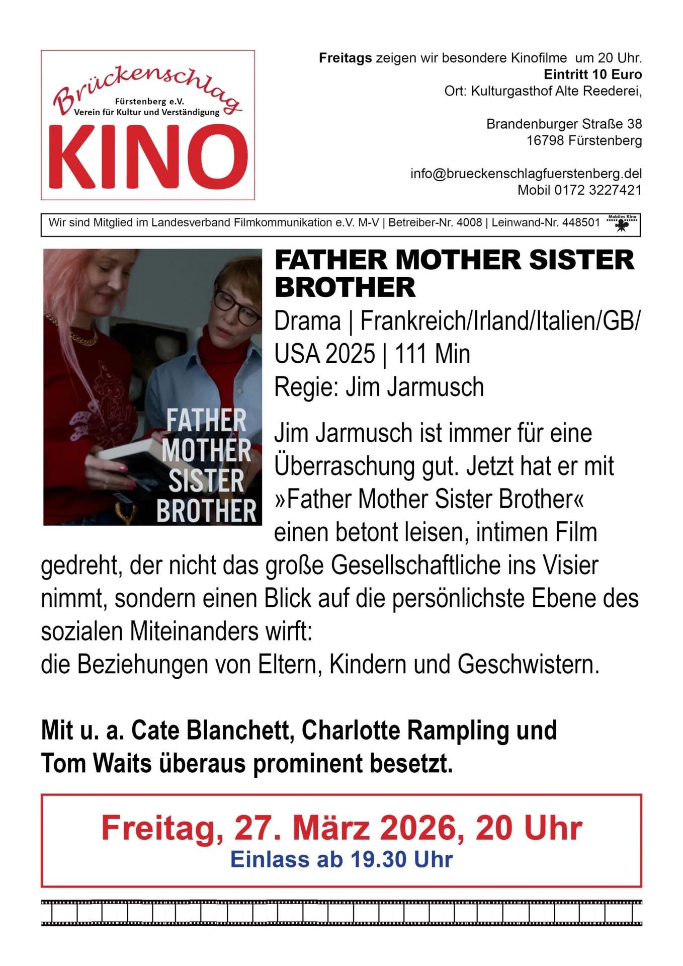 Foto der Galerie: Filmkunst Archiv 2026