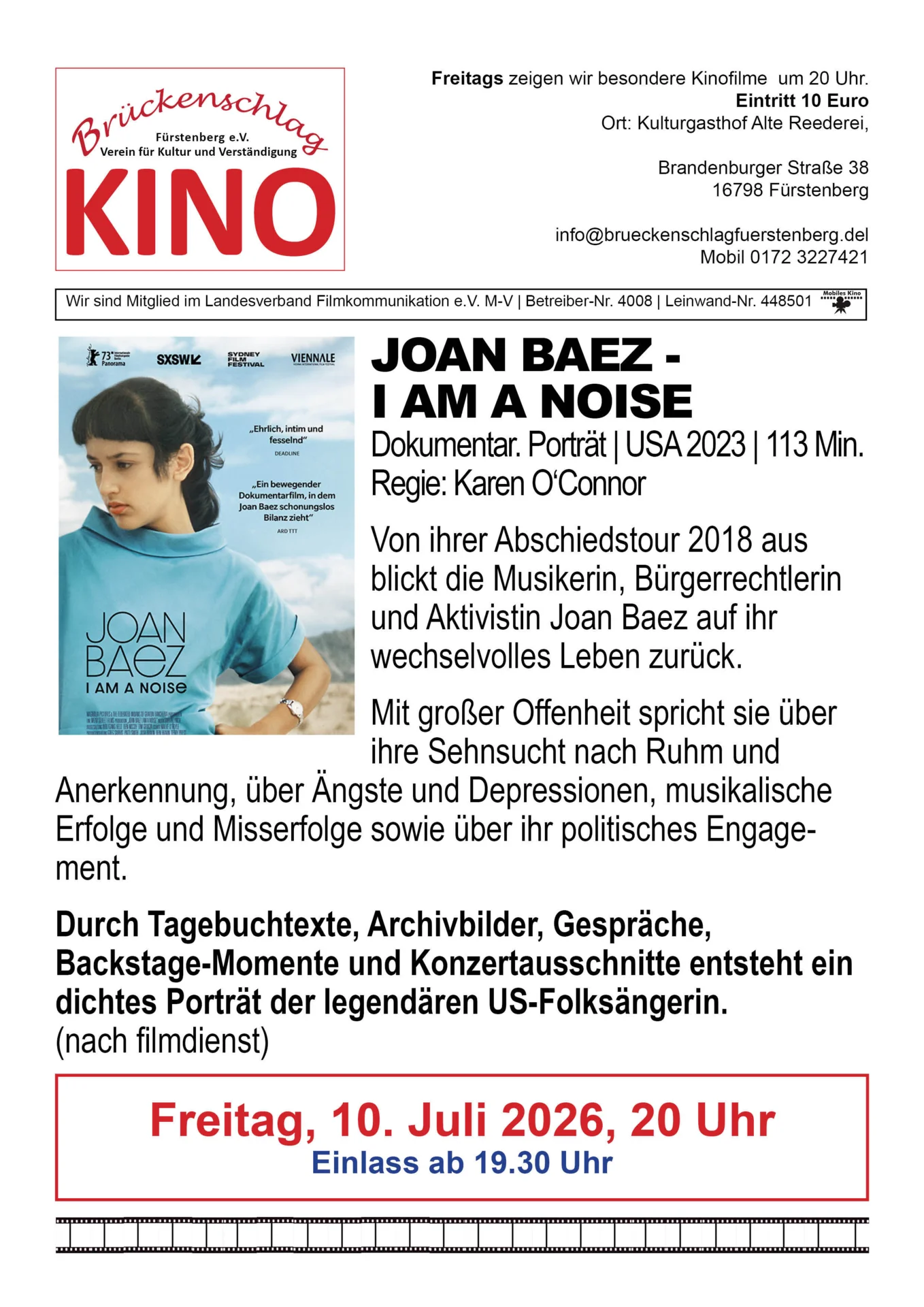 Foto der Galerie: Filmkunst Archiv 2026