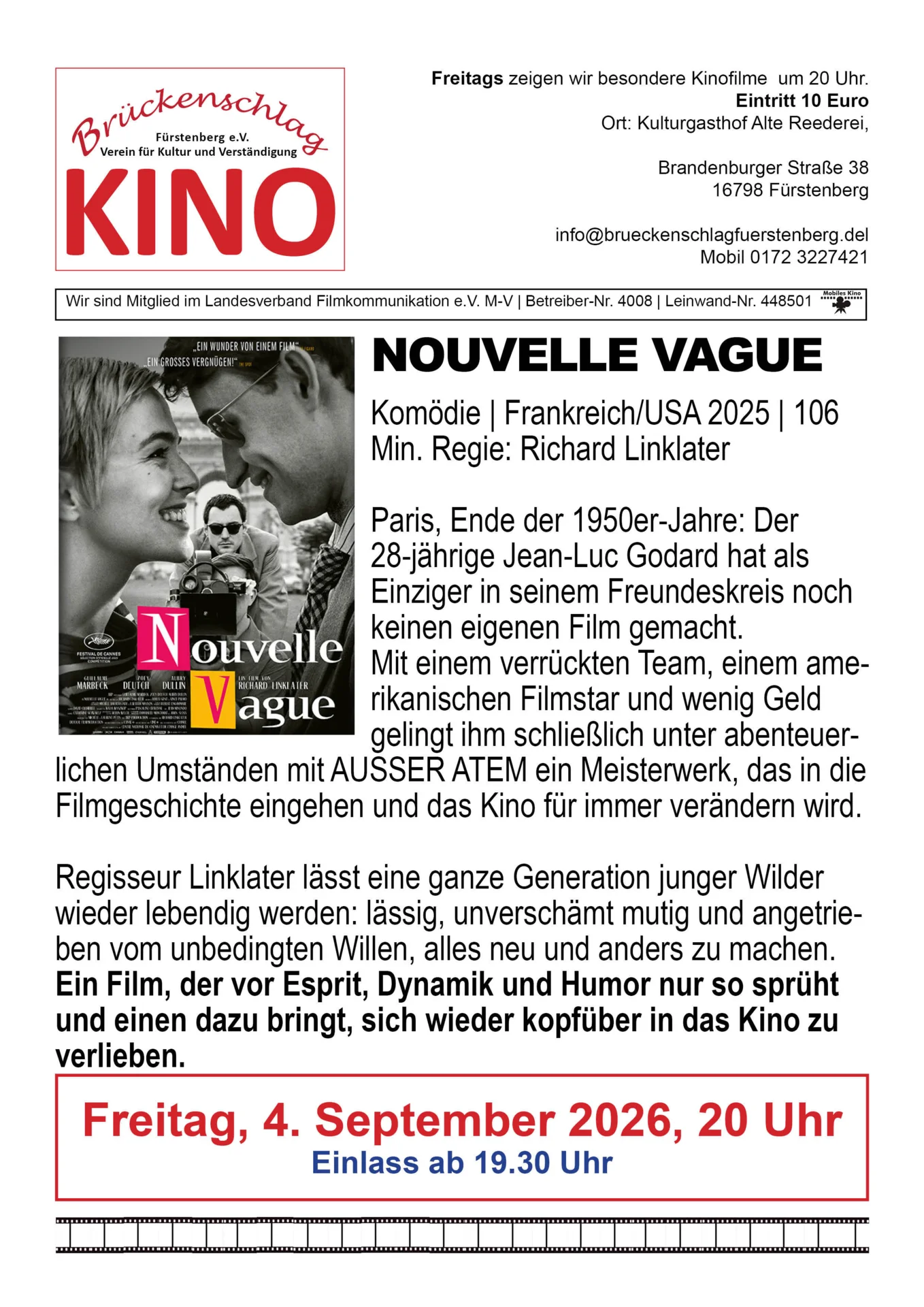 Foto der Galerie: Filmkunst Archiv 2026