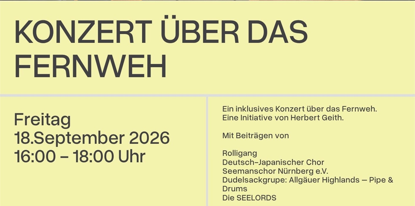 Zur Galerie: 18. Sep: Konzert über das Fernweh