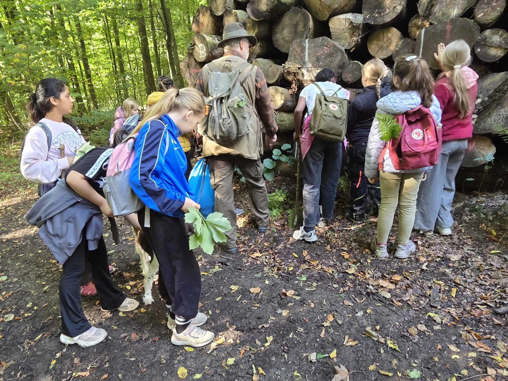 Foto der Galerie: Die 4b im Naturerlebniswald