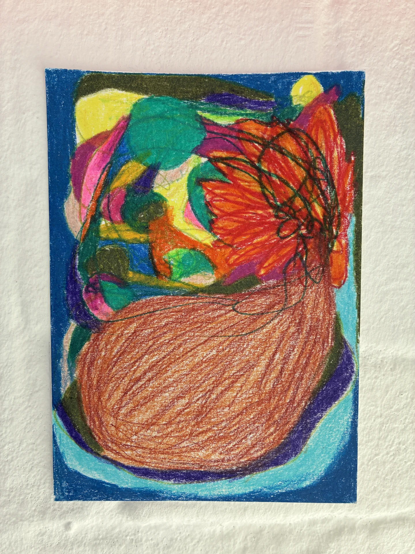 tiny abstract series (2025/26) Buntstift auf Papier. DinA6  (Bild vergr&ouml;&szlig;ern)
