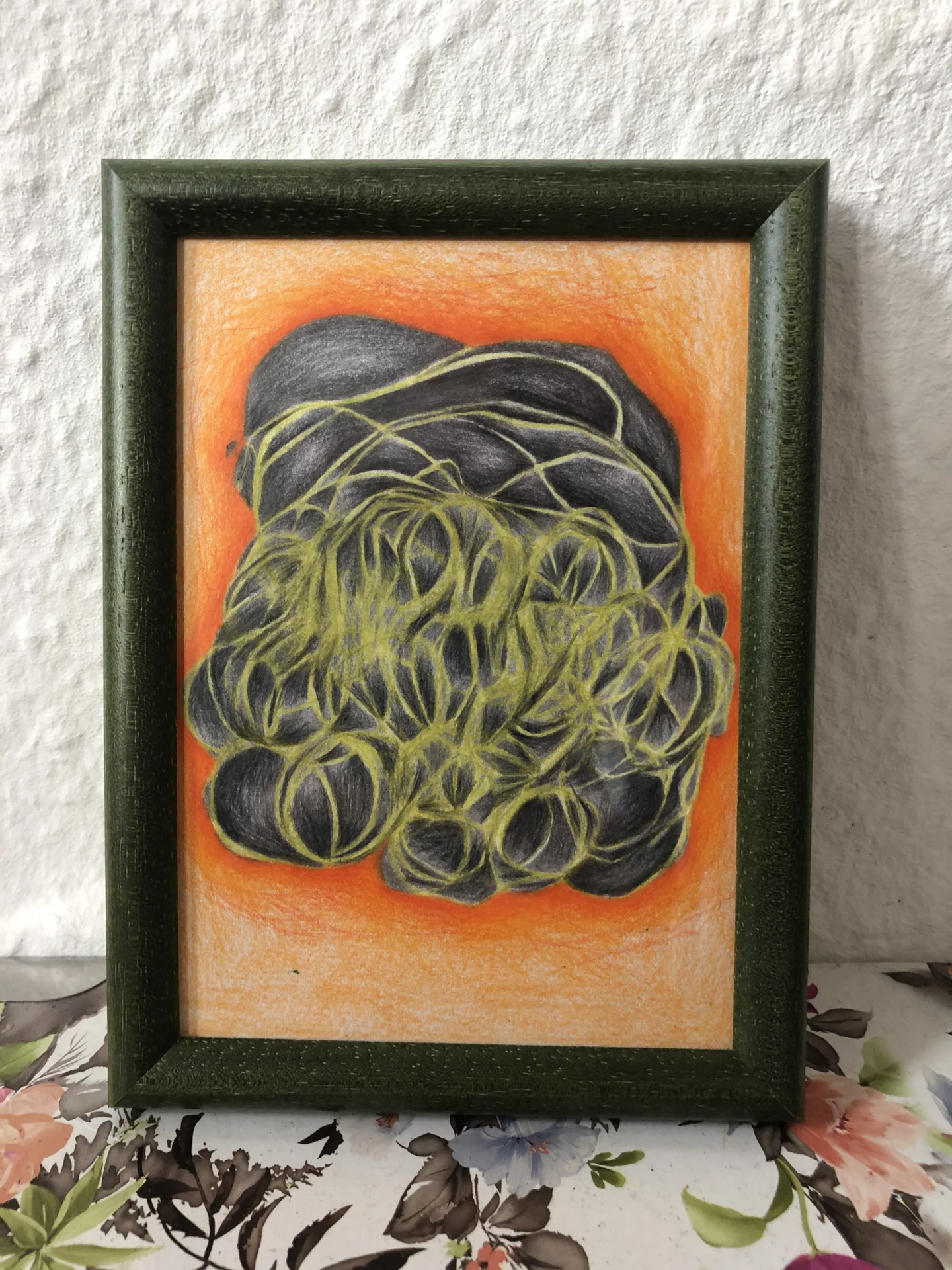 tiny abstract series (2025/26) Buntstift auf Papier. DinA6  (Bild vergr&ouml;&szlig;ern)