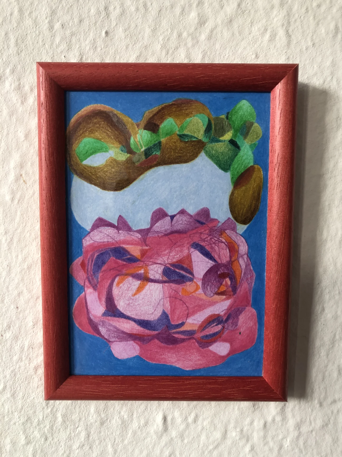 tiny abstract series (2025/26) Buntstift auf Papier. DinA6  (Bild vergr&ouml;&szlig;ern)