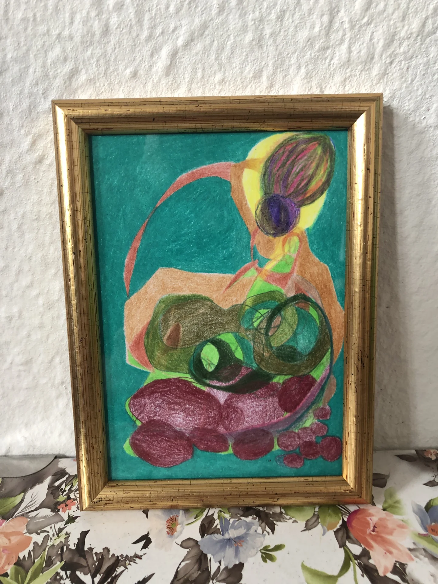 tiny abstract series (2025/26) Buntstift auf Papier. DinA6  (Bild vergr&ouml;&szlig;ern)