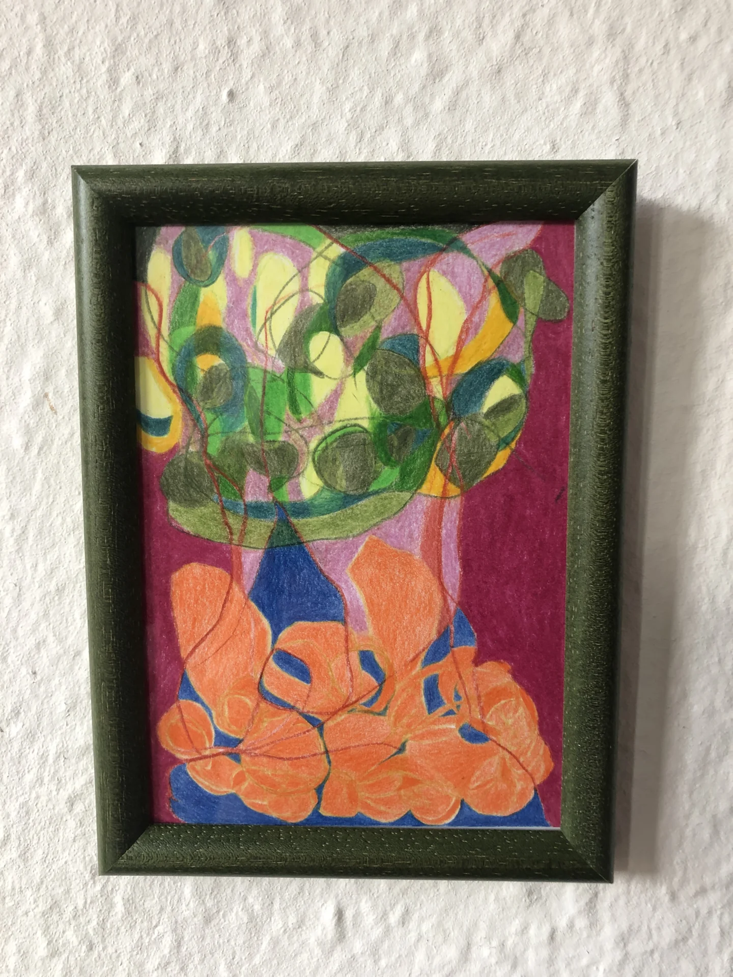 tiny abstract series (2025/26) Buntstift auf Papier. DinA6  (Bild vergr&ouml;&szlig;ern)