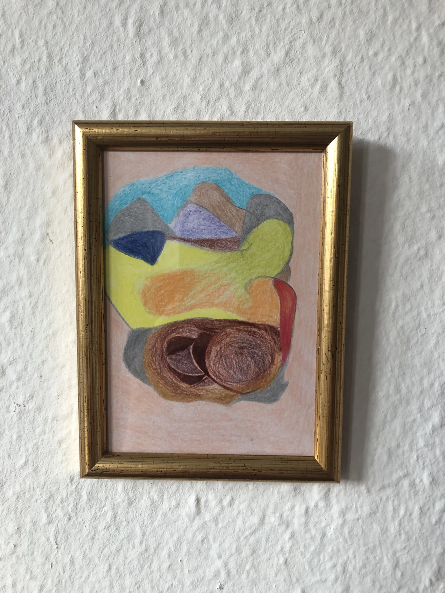 tiny abstract series (2025/26) Buntstift auf Papier. DinA6  (Bild vergr&ouml;&szlig;ern)