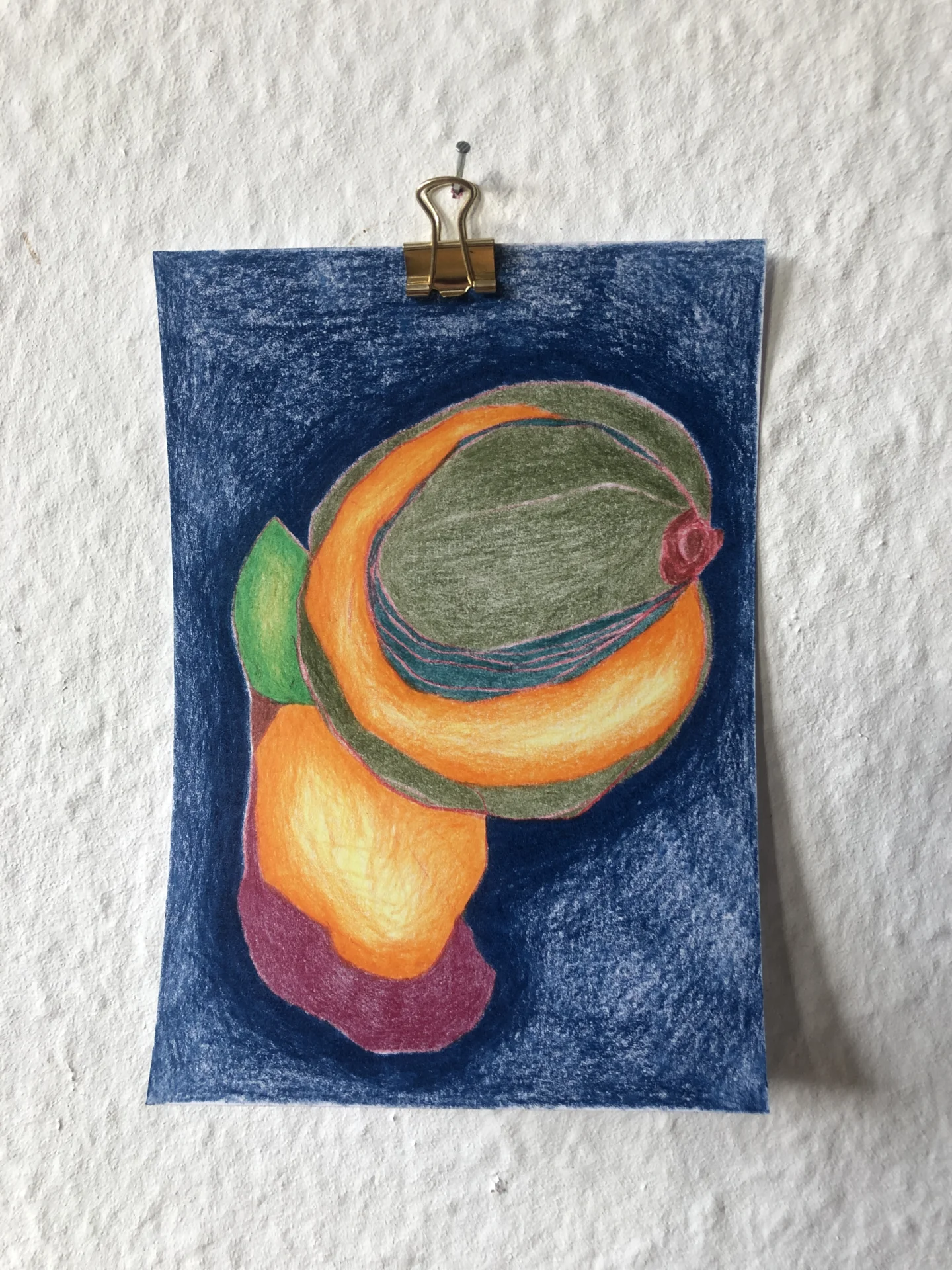 tiny abstract series (2025/26) Buntstift auf Papier. DinA6  (Bild vergr&ouml;&szlig;ern)