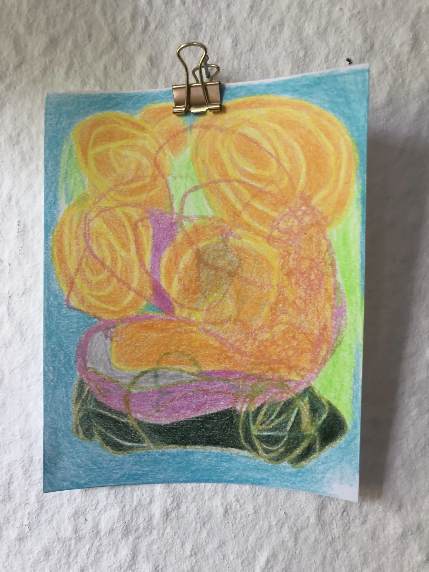tiny abstract series (2025/26) Buntstift auf Papier. DinA6  (Bild vergr&ouml;&szlig;ern)