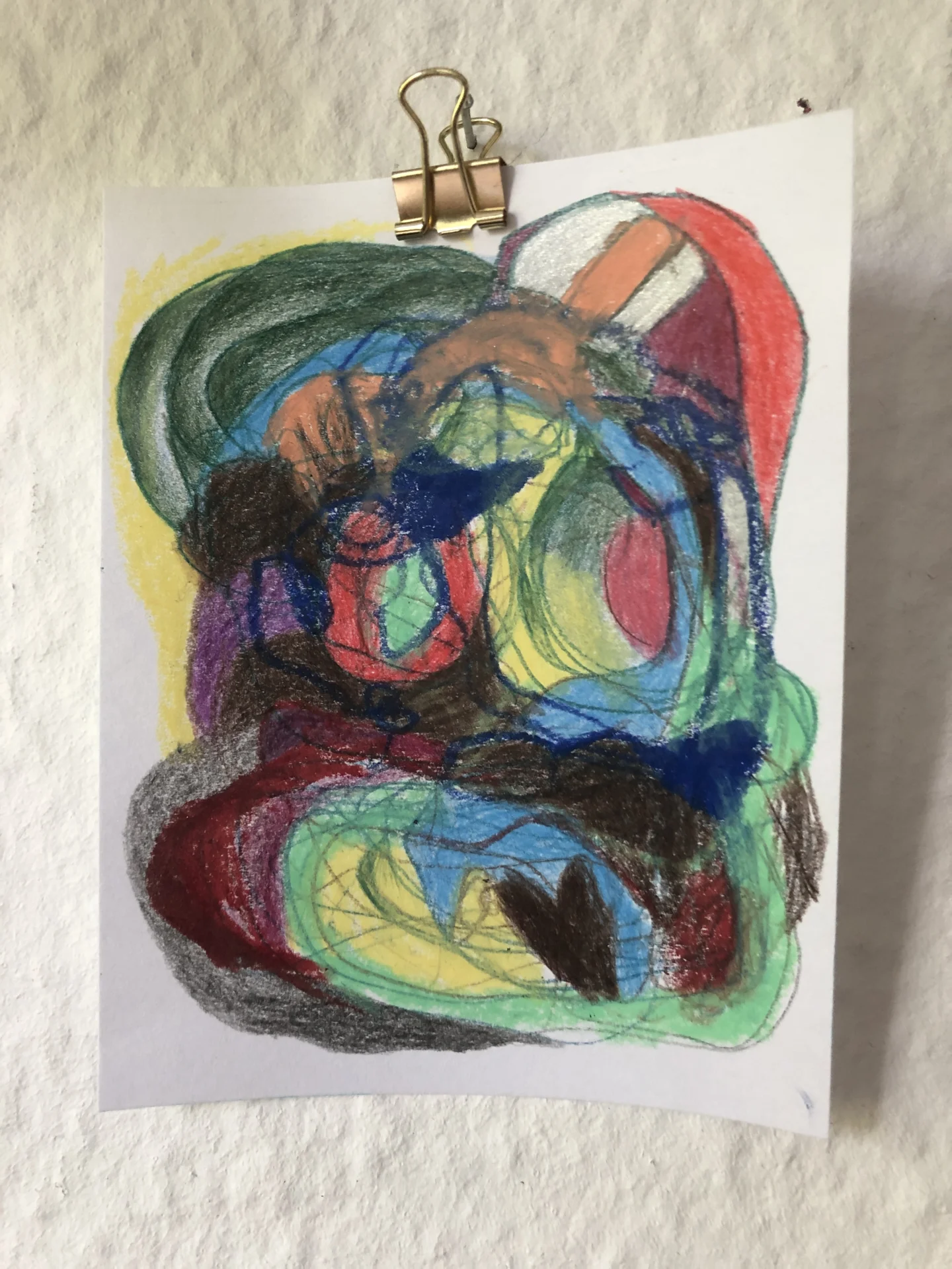 tiny abstract series (2025/26) Buntstift auf Papier. DinA6  (Bild vergr&ouml;&szlig;ern)