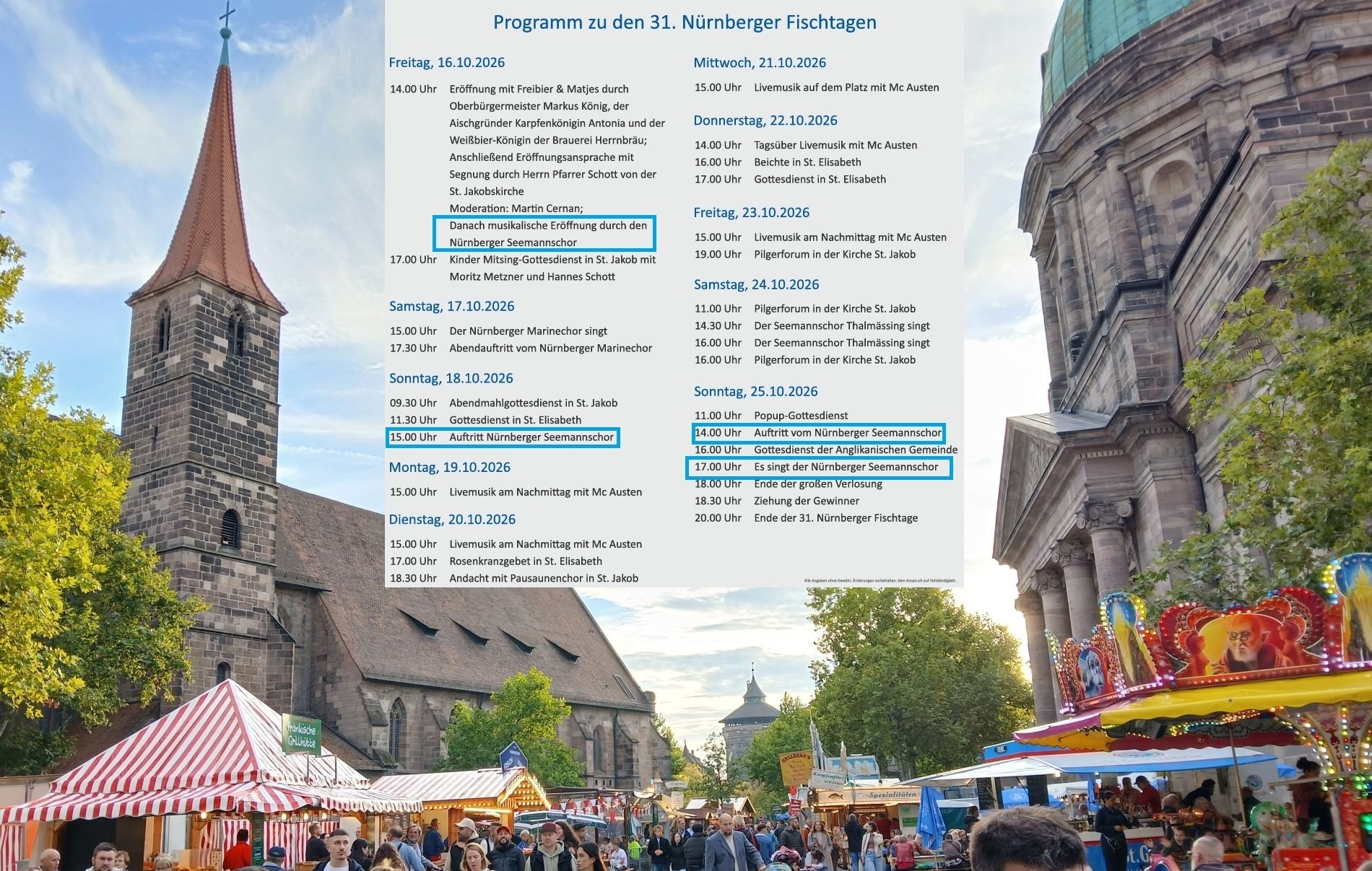 Zur Galerie: 16. Okt: Eröffnung 31. Nürnberger Fischtage