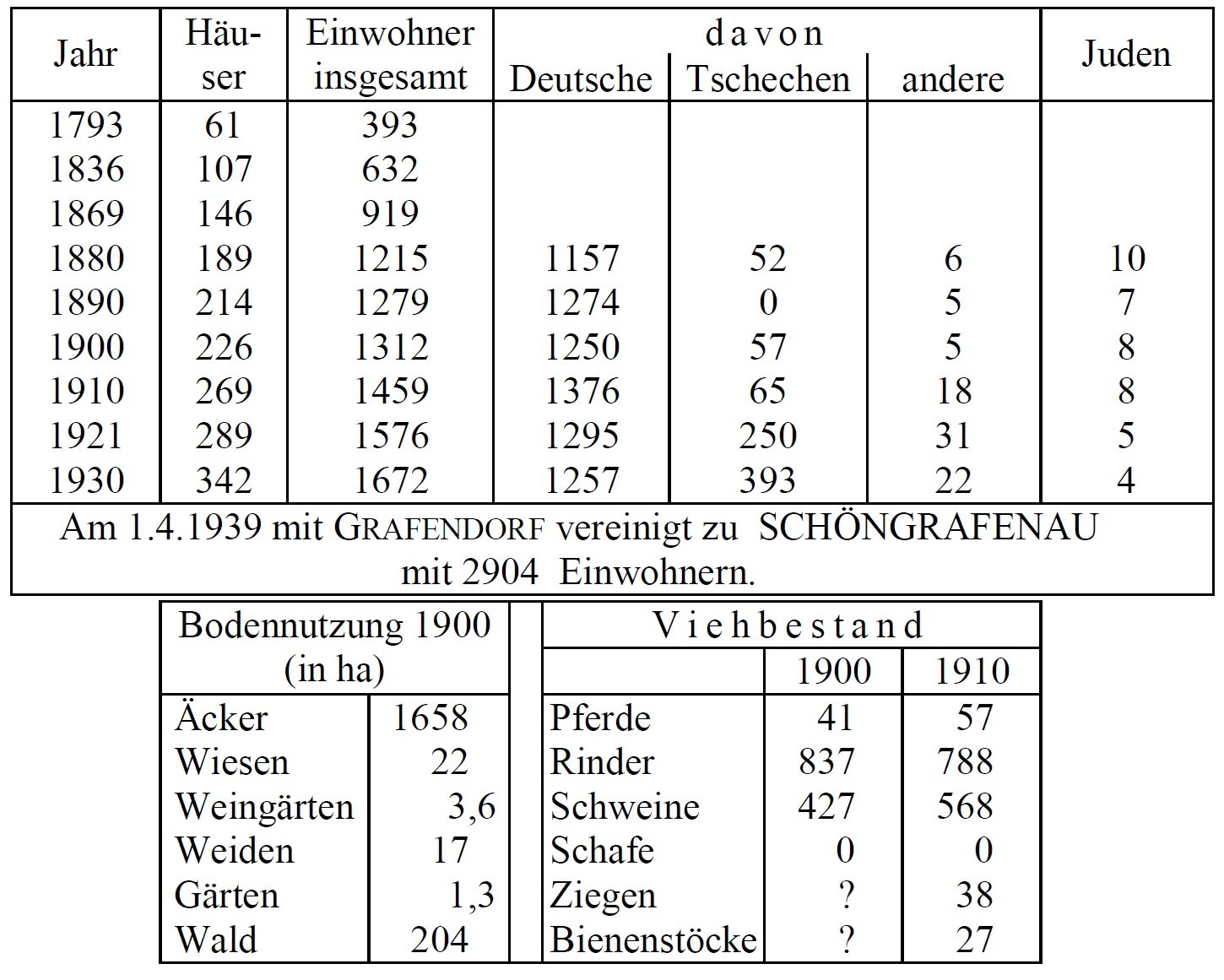 Statistik Schönau