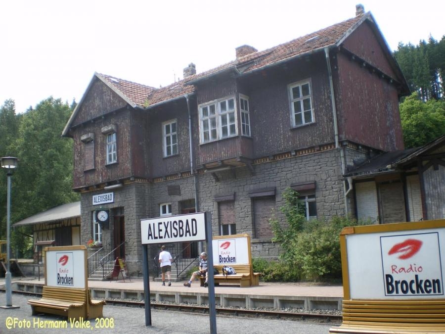 Bf Alexisbad 2008 an der Selketalbahn/Harz