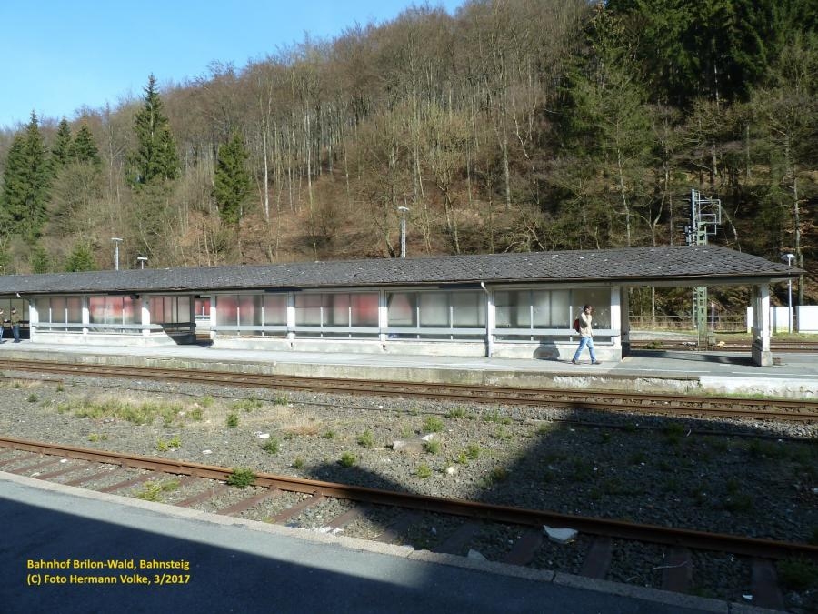 Bahnhof Brilon Wald - Bahnsteig