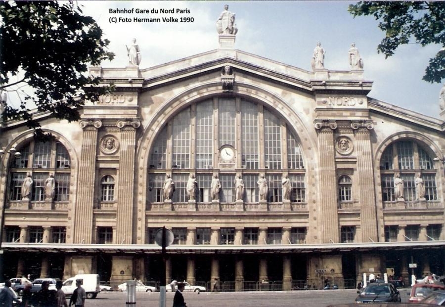 Bahnhof Paris Gare Du Nord 1990