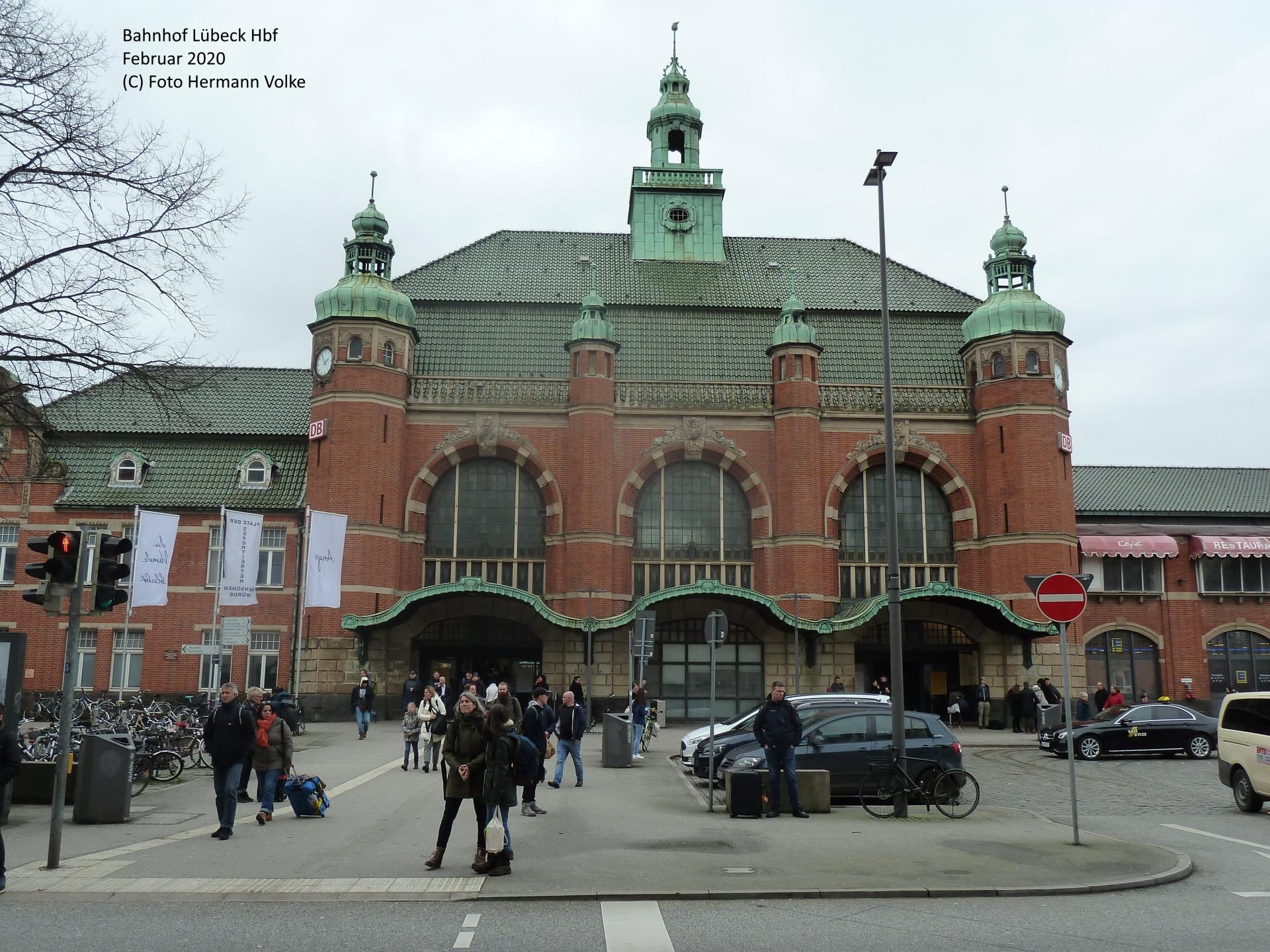 Bahnhof Lübeck Hbf, Februar 2020