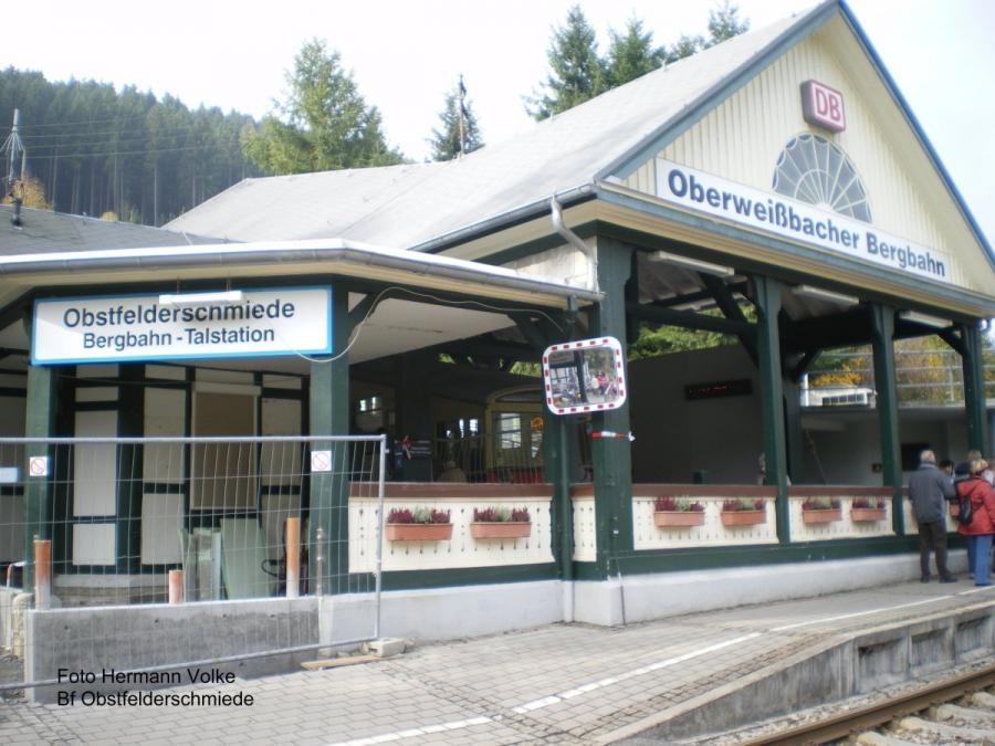 Bf Obstfelderschmiede der Oberweißbacher Bergbahn/Thüringen