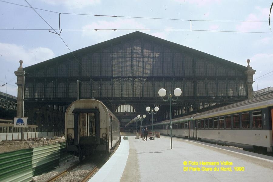 Bahnhof Paris Gare Du Nord 1990