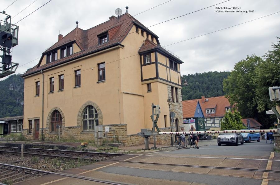 Bahnhof Kurt Rathen an der Elbe