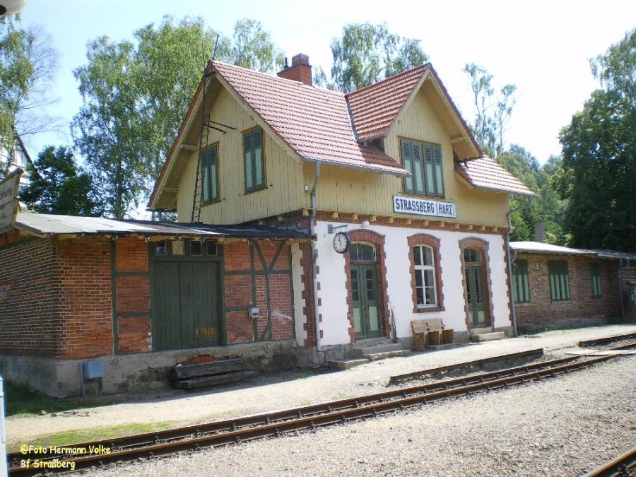 Bf Strassberg / Harz an der Selketalbahn