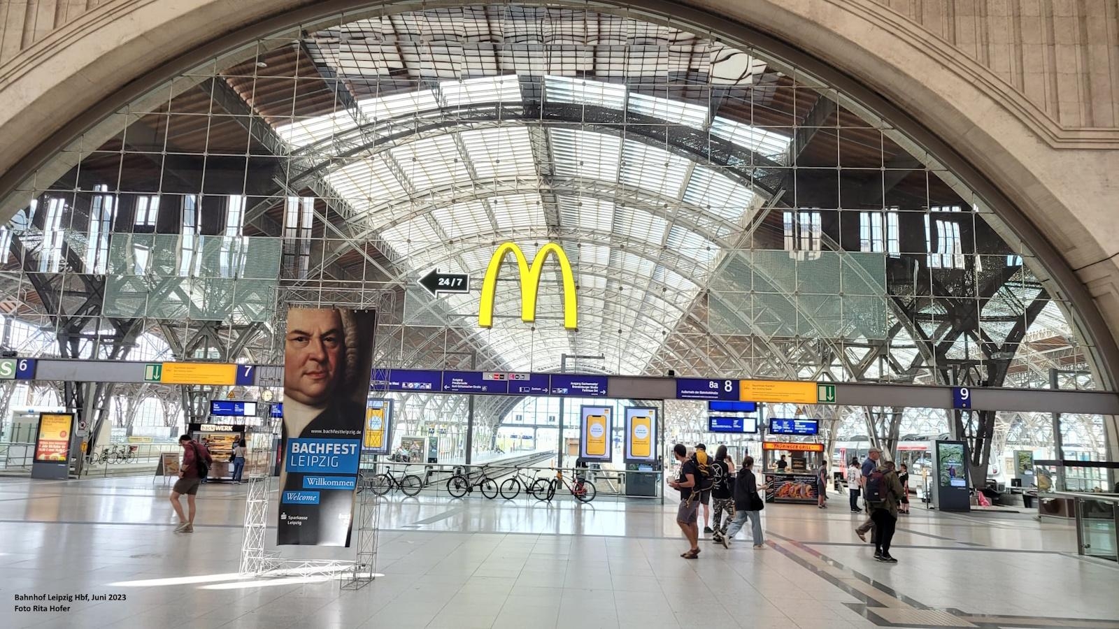 Bahnhof Leipzig, Innen Ansicht