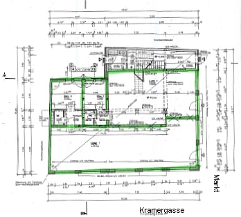 Grundriss Pegau Markt 4 EG