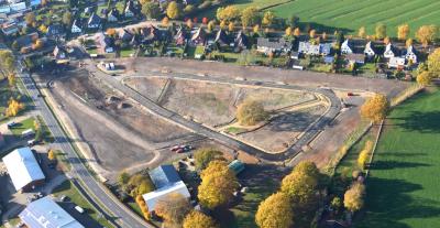 Luftbild Baugebiet Eichenring vom 07.11.2018; © Gemeinde Bokholt-Hanredder