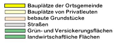 Legende Für die Grundstücke