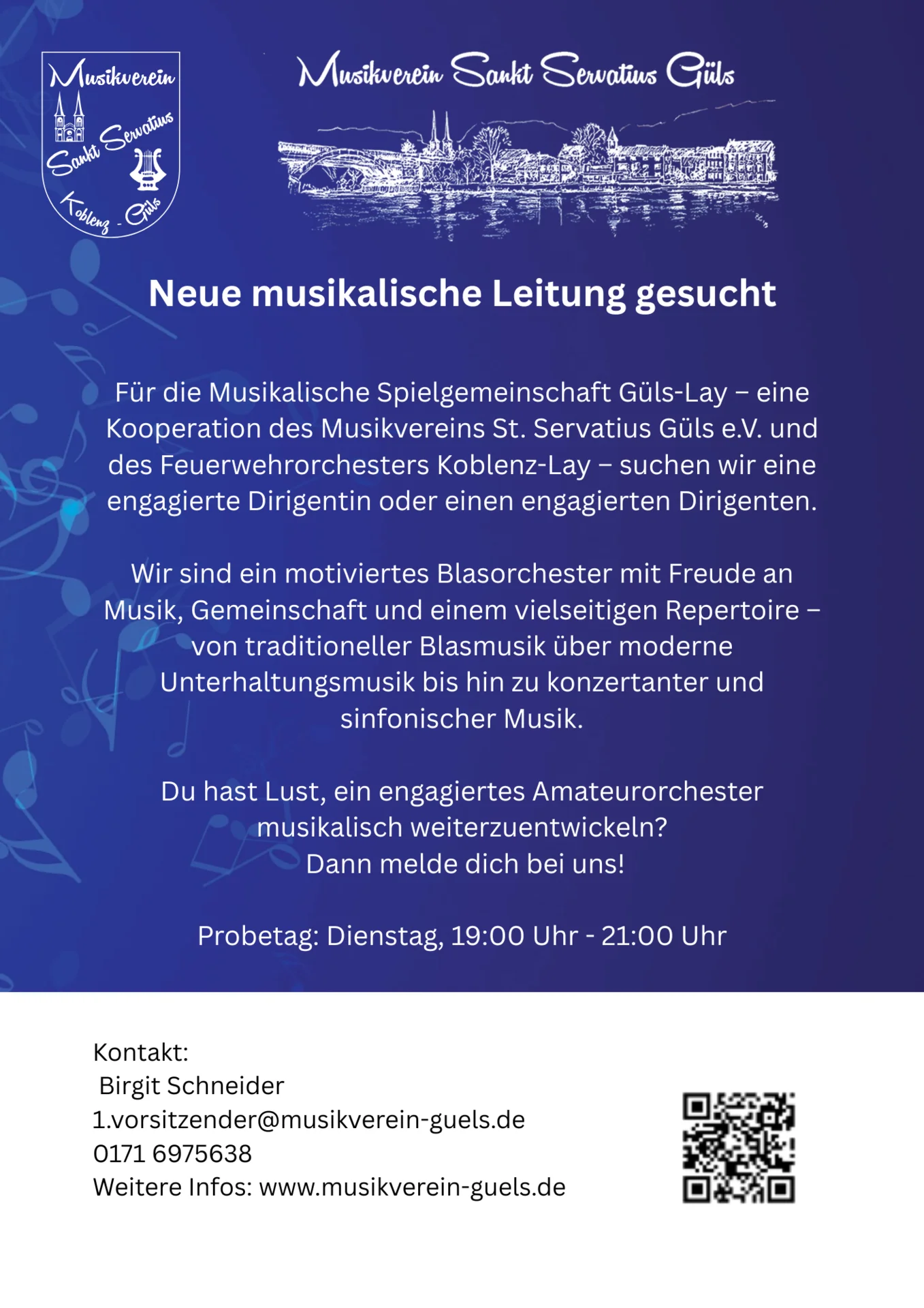 Dirigentengesuch_St. Servatius Koblenz Güls e.V.