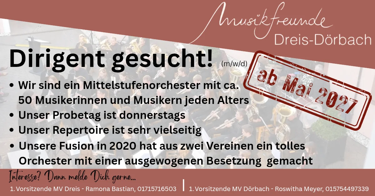Dirigentengesuch_MV Dreis Dörbach