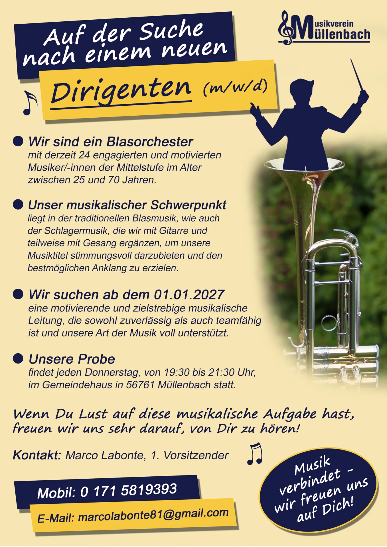 MV Müllenbach_Dirigent gesucht